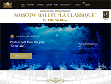 Tablet Screenshot of moscowballetlc.com